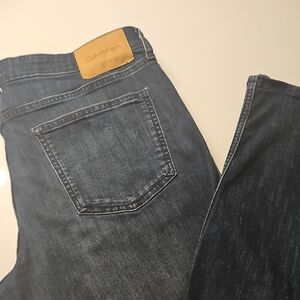 Calvin Klein Slim Fit Blue Straight Jeans Classic Style